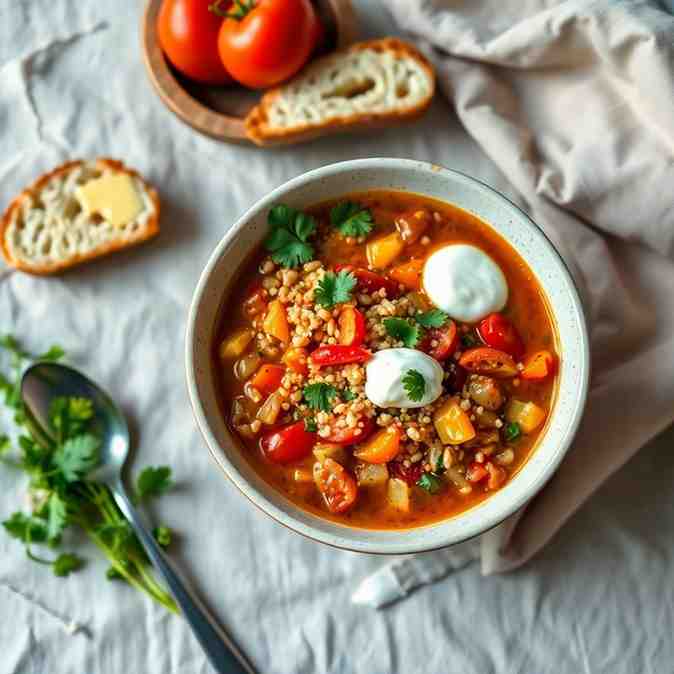 Bolivian Quinoa Soup Recipe for Quinoa with Vegetables